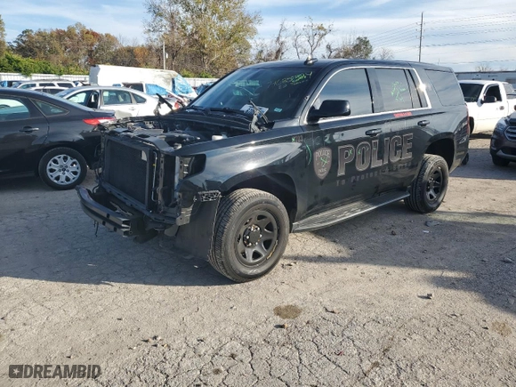 2020 Chevrolet Tahoe Commercial with VIN 1GNSKFECXLR244481, listed as a Copart auction lot 79685324 with 85,310 mi miles and Salvage Title. Bid and sale history available at carsss.com. Image 1.