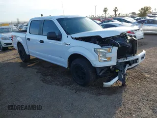 2015 Ford F-150 XL with VIN 1FTEW1CP1FKE64821, listed as a IAAI auction lot 41693457 with 134,240 mi miles. Bid and sale history available at carsss.com. Image 1.
