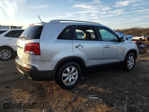 2011 Kia Sorento LX with VIN 5XYKT3A17BG089443, listed as a Copart auction lot 80092684 with 195,916 mi miles and Salvage Title. Bid and sale history available at carsss.com. Image 3.