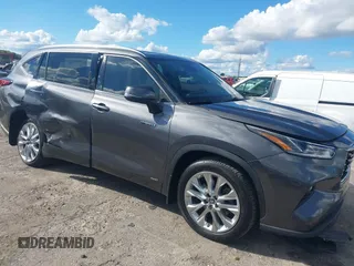 2021 Toyota Highlander Hybrid Limited with VIN 5TDDBRCH2MS533701, listed as a IAAI auction lot 41673226 with 54,430 mi miles and . Bid and sale history available at DreamBid. Image 1.