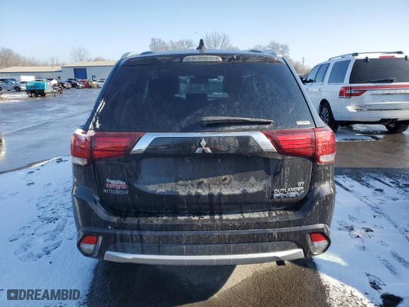 2018 Mitsubishi Outlander PHEV SEL with VIN JA4J24A56JZ061554, listed as a Copart auction lot 89124895 with 0 miles and Salvage Title. Bid and sale history available at carsss.com. Image 6.