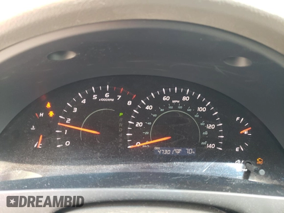2007 Toyota Camry CE with VIN JTNBE46K573066929, listed as a Copart auction lot 54849105 with 47,301 mi miles and Salvage Title. Bid and sale history available at carsss.com. Image 9.