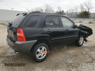 2007 Kia Sportage LX with VIN KNDJF724377305103, listed as a Copart auction lot 48346355 with 118,830 mi miles and Non Repairable. Bid and sale history available at carsss.com. Image 3.