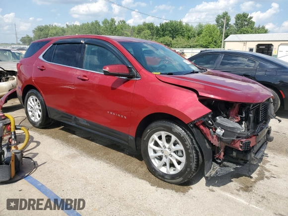 2018 Chevrolet Equinox LT with VIN 3GNAXJEV1JS567068, listed as a Copart auction lot 61199365 with 105,354 mi miles and Salvage title. Bid and sale history available at DreamBid. Image 4.