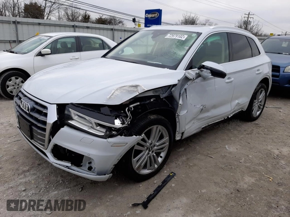 2020 Audi Q5 Premium Plus with VIN WA1BNAFY1L2059395, listed as a Copart auction lot 72979102 with 20,260 mi miles. Bid and sale history available at carsss.com. Image 1.