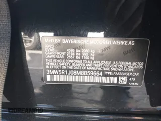 2021 BMW 3 Series 330i с VIN 3MW5R1J08M8B59664, выставлен на аукционе IAAI как лот 41985489 с пробегом 30 514 миль миль и . История ставок и продаж доступна на DreamBid. Изображение 9.