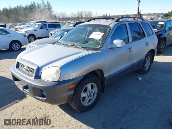 2002 Hyundai Santa Fe GLS with VIN KM8SC73D52U303824, listed as a IAAI auction lot 41442083 with 171,048 mi miles. Bid and sale history available at carsss.com. Image 2.