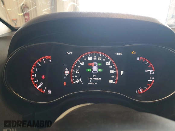 2014 Dodge Durango Citadel with VIN 1C4RDJEG0EC375013, listed as a Copart auction lot 44381125 with 214,532 mi miles and Clean title. Bid and sale history available at DreamBid. Image 9.