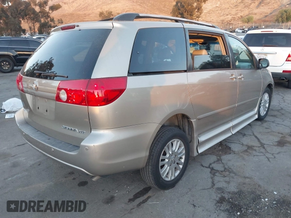 2008 Toyota Sienna XLE with VIN 5TDZK22CX8S186191, listed as a IAAI auction lot 41232329 with 109,103 mi miles. Bid and sale history available at carsss.com. Image 4.