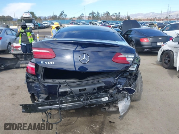 2018 Mercedes-Benz E-Class E 400 with VIN WDD1J6FB9JF067942, listed as a IAAI auction lot 41635911 with 38,478 mi miles. Bid and sale history available at carsss.com. Image 17.