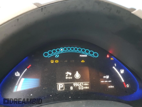 2012 Nissan LEAF SL with VIN JN1AZ0CP5CT017787, listed as a Copart auction lot 77338644 with 99,647 mi miles and Clean Title. Bid and sale history available at DreamBid. Image 9.