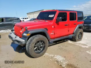 2018 Jeep Wrangler Unlimited Sport S z VIN 1C4HJXDG3JW174658, wystawiony jako Copart lot #53949765 z przebiegiem 85 301 mil mil oraz Szkoda całkowita • Salvage title. Historia ofert i sprzedaży dostępna na DreamBid. Obrazek 1.