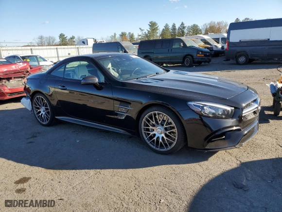 2018 Mercedes-Benz SL-Class SL 63 AMG with VIN WDDJK7EA7JF050536, listed as a Copart auction lot 75770083 with 36,968 mi miles. Bid and sale history available at carsss.com. Image 4.