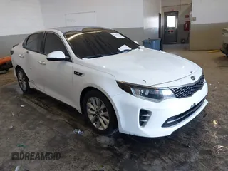 2016 Kia Optima SX Turbo with VIN 5XXGW4L23GG016526, listed as a IAAI auction lot 41428139 with 112,603 mi miles and . Bid and sale history available at carsss.com. Image 1.