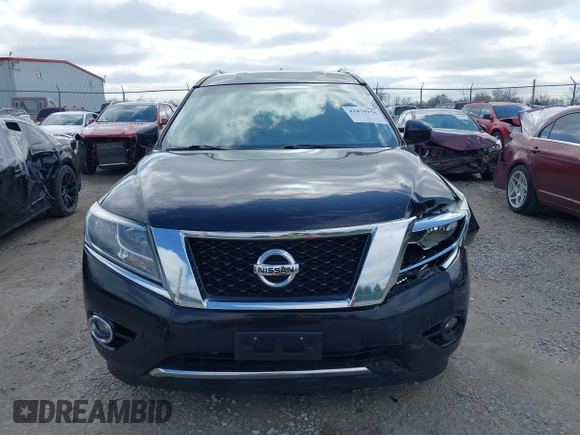 2015 Nissan Pathfinder SV with VIN 5N1AR2MN2FC677985, listed as a IAAI auction lot 41879156 with 114,339 mi miles and . Bid and sale history available at DreamBid. Image 12.