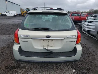 2006 Subaru Legacy Outback Limited with VIN 4S4BP62C167360968, listed as a Copart auction lot 47484445 with 186,179 mi miles and Salvage title. Bid and sale history available at DreamBid. Image 6.