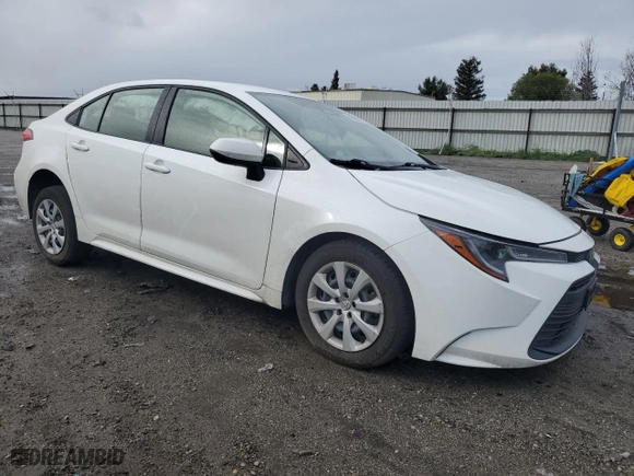 2023 Toyota Corolla LE with VIN JTDB4MEE4P3009298, listed as a Copart auction lot 48905545 with 19,807 mi miles and Salvage Title. Bid and sale history available at carsss.com. Image 4.