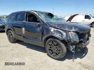 2021 Kia Telluride SX with VIN 5XYP5DHC9MG186787, listed as a Copart auction lot 64638815 with 10,885 mi miles and Salvage title. Bid and sale history available at DreamBid. Image 4.