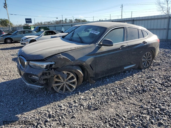 2019 BMW X4 xDrive30i with VIN 5UXUJ3C57KLG55122, listed as a Copart auction lot 87461564 with 0 mi miles and Salvage Title. Bid and sale history available at carsss.com. Image 1.