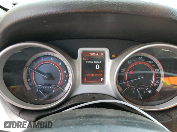 2015 Dodge Journey American Value with VIN 3C4PDCABXFT720583, listed as a Copart auction lot 52882515 with 173,575 mi miles and Salvage Title. Bid and sale history available at DreamBid. Image 9.