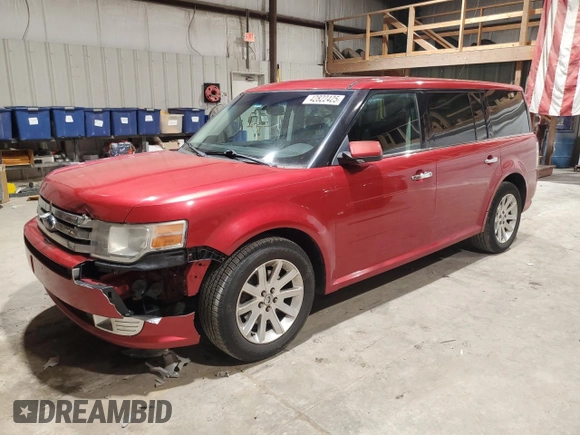 2011 Ford Flex SEL with VIN 2FMGK5CC1BBD29797, listed as a Copart auction lot 42822425 with 184,019 mi miles and Salvage Title. Bid and sale history available at carsss.com. Image 1.