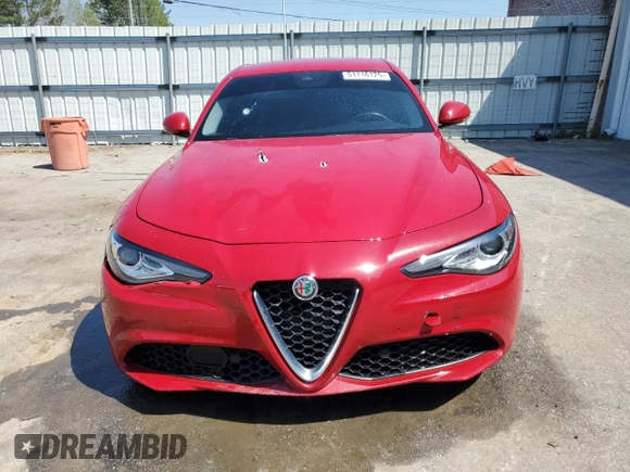 2021 Alfa Romeo Giulia with VIN ZARFAMAN3M7649352, listed as a Copart auction lot 51116125 with 34,093 mi miles and Salvage Title. Bid and sale history available at carsss.com. Image 5.