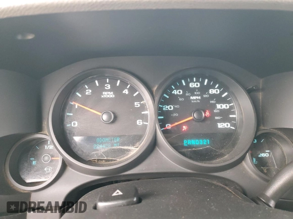 2011 Chevrolet Silverado 1500 Work Truck with VIN 1GCRCPEA6BZ184982, listed as a Copart auction lot 44822645 with 224,428 mi miles and Salvage Title. Bid and sale history available at DreamBid. Image 9.