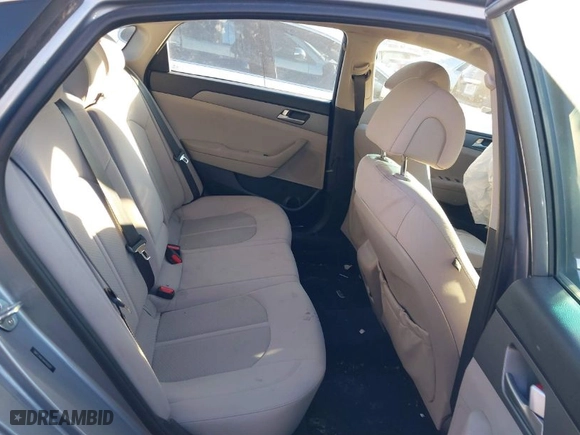 2017 Hyundai Sonata SE with VIN 5NPE24AF0HH568287, listed as a IAAI auction lot 41272571 with 1 mi miles. Bid and sale history available at carsss.com. Image 8.