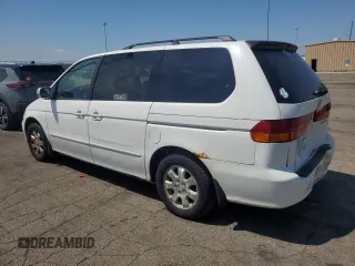 2002 Honda Odyssey EX with VIN 2HKRL18662H562178, listed as a Copart auction lot 63787995 with 256,072 mi miles and Salvage title. Bid and sale history available at DreamBid. Image 2.