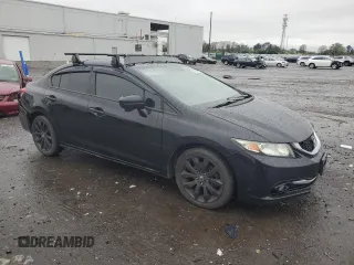 2014 Honda Civic EX-L with VIN 2HGFB2F98EH544403, listed as a Copart auction lot 51933625 with 168,926 mi miles and Salvage Title. Bid and sale history available at DreamBid. Image 4.