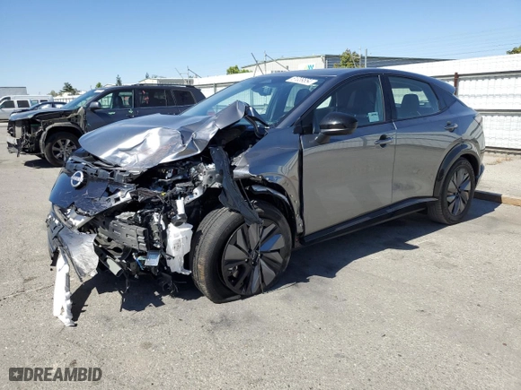 2023 Nissan ARIYA EVOLVE+ with VIN JN1DF0BB3PM705556, listed as a Copart auction lot 61039554 with 1,863 mi miles and Salvage Title. Bid and sale history available at carsss.com. Image 1.