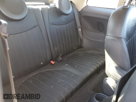 2012 FIAT 500 Lounge with VIN 3C3CFFER3CT339837, listed as a Copart auction lot 50034515 with 40,552 mi miles and Salvage title. Bid and sale history available at DreamBid. Image 10.