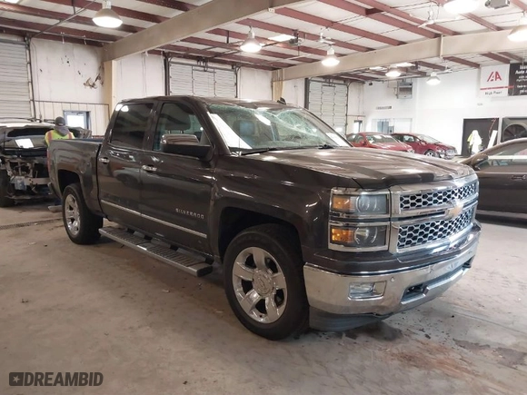 2014 Chevrolet Silverado 1500 LTZ with VIN 3GCUKSEC8EG257629, listed as a IAAI auction lot 41415515 with 167,904 mi miles. Bid and sale history available at carsss.com. Image 1.