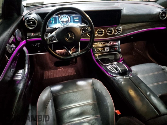 2017 Mercedes-Benz E-Class AMG E 43 with VIN WDDZF6EBXHA203685, listed as a Copart auction lot 85299274 with 135,518 mi miles and Salvage Title. Bid and sale history available at carsss.com. Image 8.