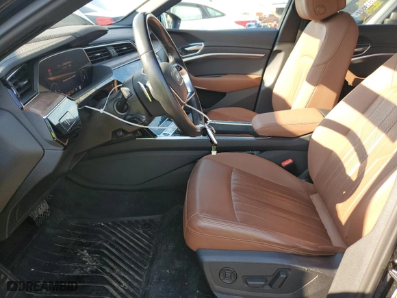 2021 Audi e-tron Premium Plus with VIN WA1LAAGE3MB005828, listed as a Copart auction lot 63309164 with 60,401 mi miles and Salvage Title. Bid and sale history available at carsss.com. Image 7.