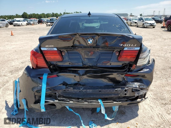 2015 BMW 7 Series 740Li xDrive with VIN WBAYF4C58FGS99363, listed as a Copart auction lot 69837154 with 115,101 mi miles and Salvage Title. Bid and sale history available at carsss.com. Image 6.