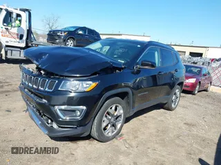 2020 Jeep Compass Limited with VIN 3C4NJDCB4LT119586, listed as a IAAI auction lot 41961357 with 67,426 mi miles and . Bid and sale history available at DreamBid. Image 2.
