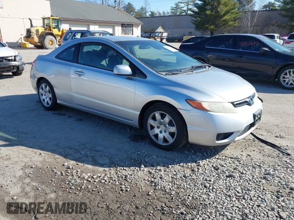 2006 Honda Civic Cpe LX with VIN 2HGFG11666H546449, listed as a IAAI auction lot 41840933 with 155,649 mi miles. Bid and sale history available at carsss.com. Image 1.
