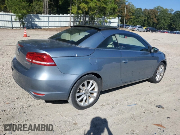 2015 Volkswagen Eos Komfort with VIN WVWBW8AH3FV000614, listed as a Copart auction lot 76080904 with 75,202 mi miles and Clean Title. Bid and sale history available at DreamBid. Image 3.