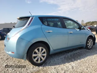 2015 Nissan LEAF SV with VIN 1N4AZ0CP9FC331627, listed as a Copart auction lot 49978385 with 35,196 mi miles and Salvage Title. Bid and sale history available at carsss.com. Image 3.