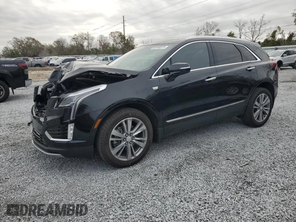 2024 Cadillac XT5 FWD Premium Luxury with VIN 1GYKNCRS7RZ723377, listed as a Copart auction lot 89168375 with 4,436 mi miles and Salvage Title. Bid and sale history available at carsss.com. Image 1.
