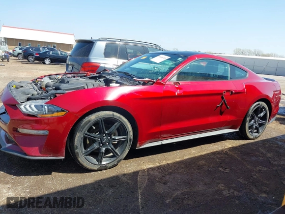 2019 Ford Mustang EcoBoost with VIN 1FA6P8TH4K5106131, listed as a IAAI auction lot 41895726 with 70,906 mi miles and . Bid and sale history available at carsss.com. Image 14.