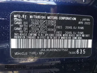 2022 Mitsubishi Outlander SE z VIN JA4J4UA89NZ077502, wystawiony jako IAAI lot #41897917 z przebiegiem 26 045 mil mil oraz . Historia ofert i sprzedaży dostępna na DreamBid. Obrazek 9.