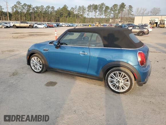 2022 MINI Convertible Cooper S z VIN WMW43DL00N3P16346, wystawiony jako Copart lot #48542555 z przebiegiem 19 138 mil mil oraz Tytuł czysty. Historia ofert i sprzedaży dostępna na DreamBid. Obrazek 2.