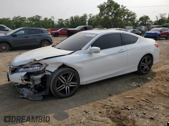 2016 Honda Accord Touring z VIN 1HGCT2B06GA004718, wystawiony jako Copart lot #59958695 z przebiegiem 119 894 mil mil oraz Szkoda całkowita • Salvage title. Historia ofert i sprzedaży dostępna na DreamBid. Obrazek 1.
