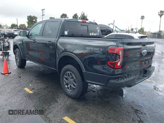 2024 Ford Ranger XLT with VIN 1FTER4HH5RLE20541, listed as a IAAI auction lot 41763070 with 4,947 mi miles. Bid and sale history available at carsss.com. Image 3.