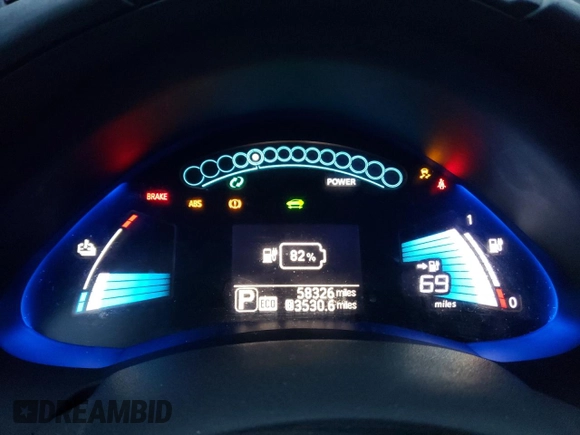 2017 Nissan LEAF SL with VIN 1N4BZ0CP0HC311984, listed as a Copart auction lot 77020874 with 58,326 mi miles and Salvage Title. Bid and sale history available at carsss.com. Image 9.
