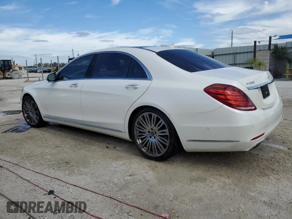 2017 Mercedes-Benz S 550 with VIN WDDUG8FB8HA331053, listed as a Copart auction lot 41588304 with 46,318 mi miles and Salvage Title. Bid and sale history available at carsss.com. Image 2.