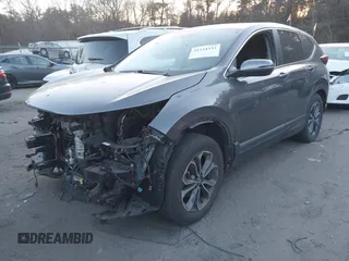 2020 Honda CR-V EX with VIN 2HKRW2H56LH696405, listed as a IAAI auction lot 41124333 with 55,418 mi miles. Bid and sale history available at carsss.com. Image 2.