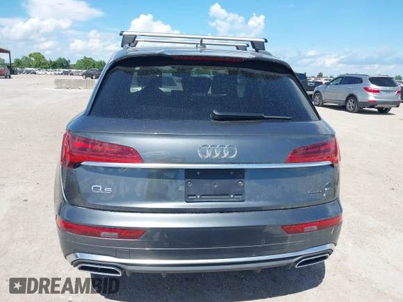 2022 Audi Q5 S line Premium Plus with VIN WA1EAAFY2N2072698, listed as a IAAI auction lot 42607942 with 42,796 mi miles and . Bid and sale history available at DreamBid. Image 17.